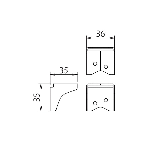 シロクマ 2X4メイト スター三角ブラケット 10個入 2色 XB-560-OW