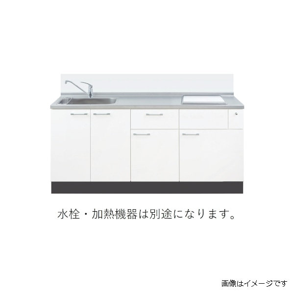 イースタン工業 システムキッチン ソエラⅢ 全7色 左シンク モダンホワイト SO3-180-C2LW