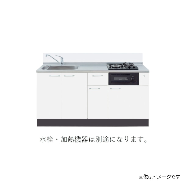 イースタン工業 システムキッチン ソエラⅢ 全7色 左シンク モダンホワイト SO3-165-C2GLW