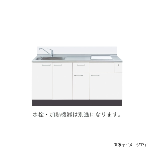 イースタン工業 システムキッチン ソエラⅢ 全7色 左シンク モダンホワイト SO3-165-C2LW
