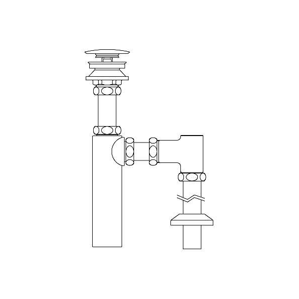 LIXIL 排水金具 排水ボトルSトラップ 排水口カバー付 LF-731SAC - 2