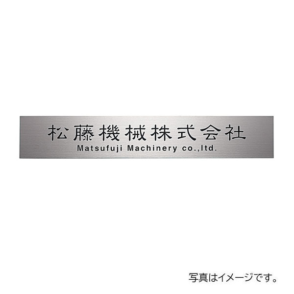 福彫 館銘板・商業サイン チタンドライエッチング館銘板 TIZ-3 600W×100H×2t TIZ-3