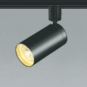 コイズミ照明 スポットライト JDR65W相当 電球色6.0W プラグタイプ 黒 AS43966L