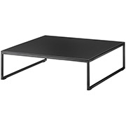 オーツー キューブローテーブル フレームカラー(ホワイト) ブラック CUBE-L-TABLE-JU-B-MWH